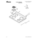 Amana AER5524XAD1 cooktop parts diagram