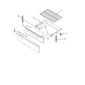 Maytag YMER7651WW2 drawer & broiler parts diagram