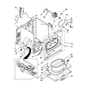 Whirlpool 7MWGD1501AW0 cabinet parts diagram