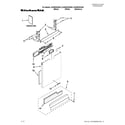 KitchenAid KUDE20IXBL8 door and panel parts diagram