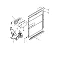 KitchenAid KUDE20IXBL8 inner door parts diagram