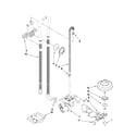 Maytag MDB7609AWS1 fill, drain and overfill parts diagram