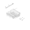 Maytag MDB7609AWS1 upper rack and track parts diagram