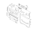 Whirlpool WFG361LVB1 control panel parts diagram