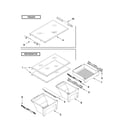 Whirlpool WRT3L9SZYB00 shelf parts diagram