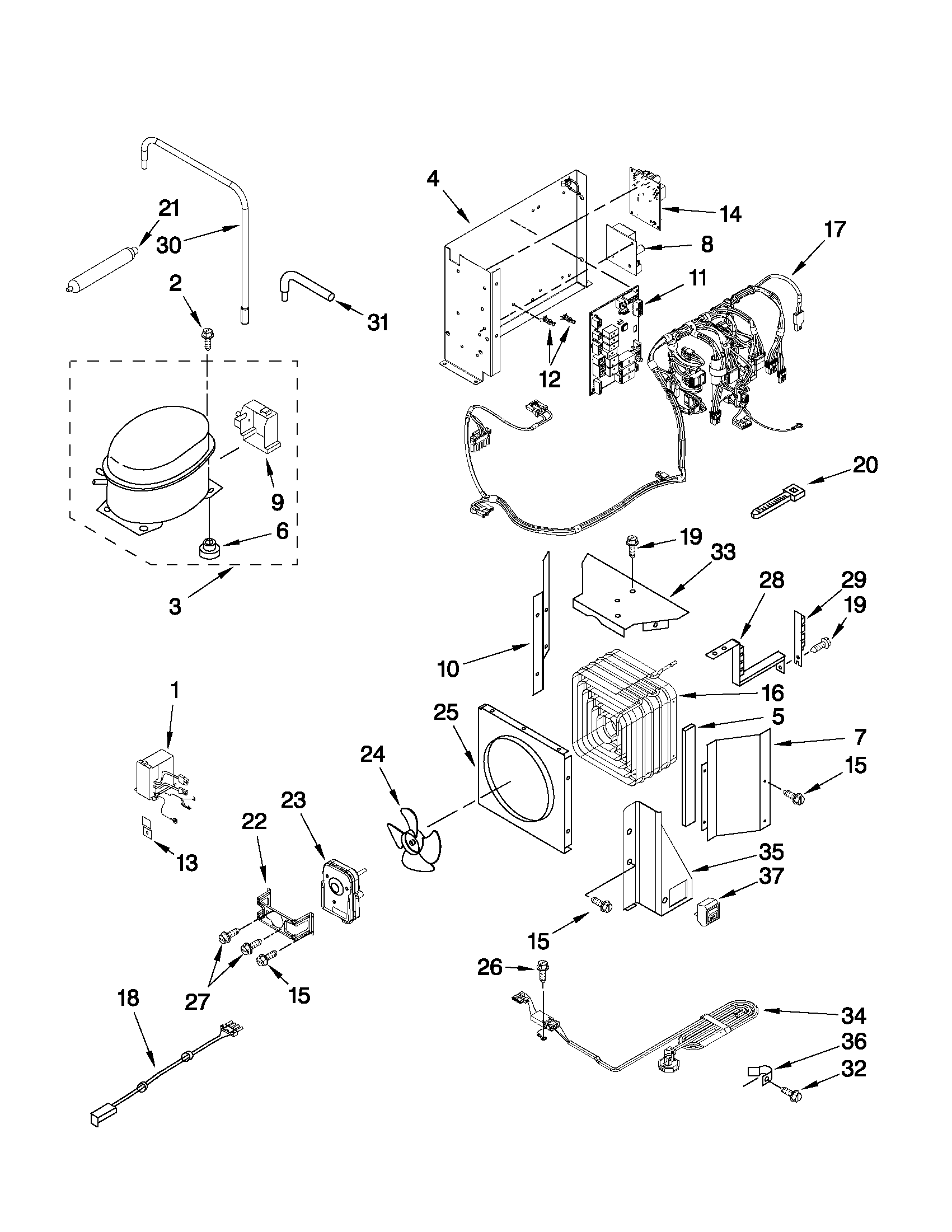 KitchenAid KSSO42FTX15 upper unit parts diagram