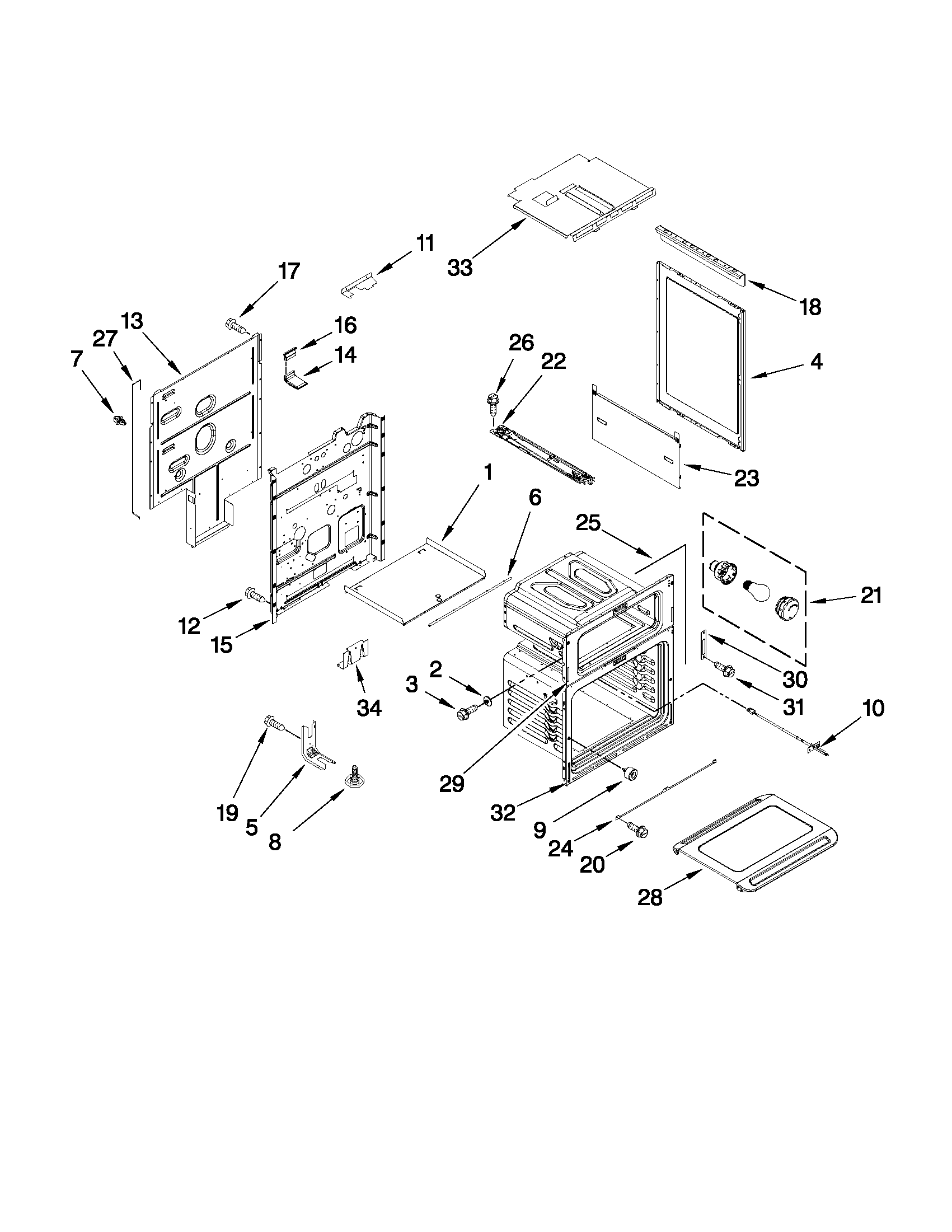 KitchenAid KGRS505XBL03 chassis parts diagram