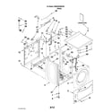Maytag MHN30PDBGW0 top and cabinet parts diagram