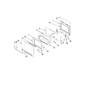 Jenn-Air JMW2430WW02 oven door parts diagram