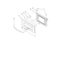 Jenn-Air JMW2430WW02 microwave door parts diagram