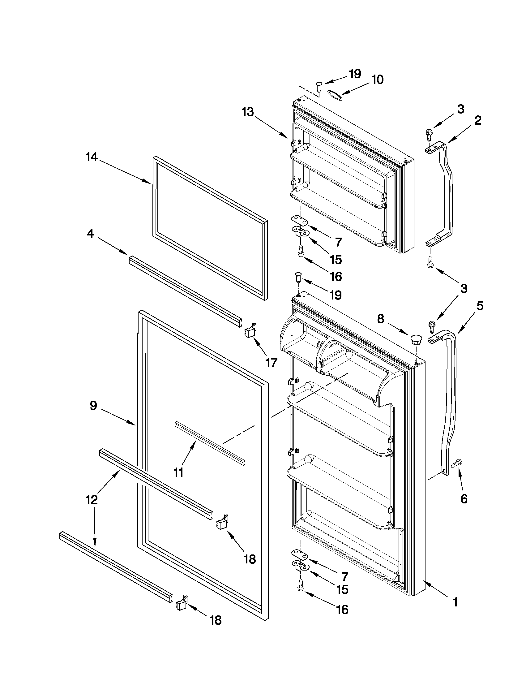 Inglis I8TXCWFXQ00 door parts diagram