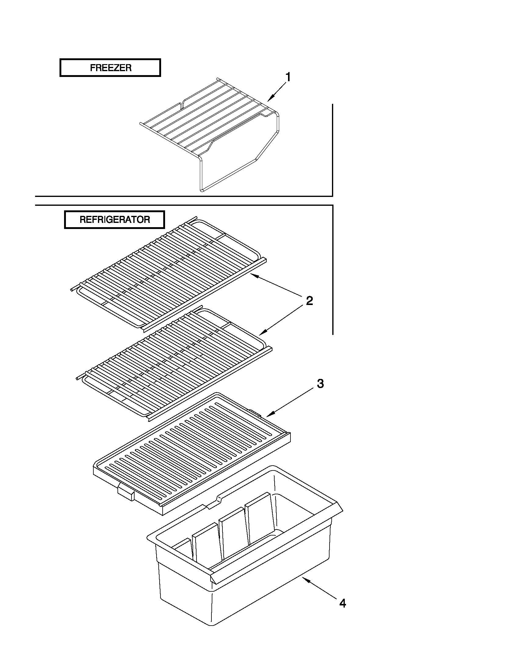 Inglis I8TXCWFXQ00 shelf parts diagram
