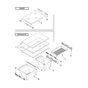Whirlpool WRT1L1TZYB00 shelf parts diagram