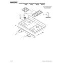 Maytag MGR7662WS0 cooktop parts diagram