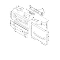Maytag MGR7662WS0 control panel parts diagram