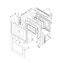 Maytag MGR7662WS0 door parts diagram