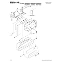 Jenn-Air JDB3600AWP3 door and panel parts diagram