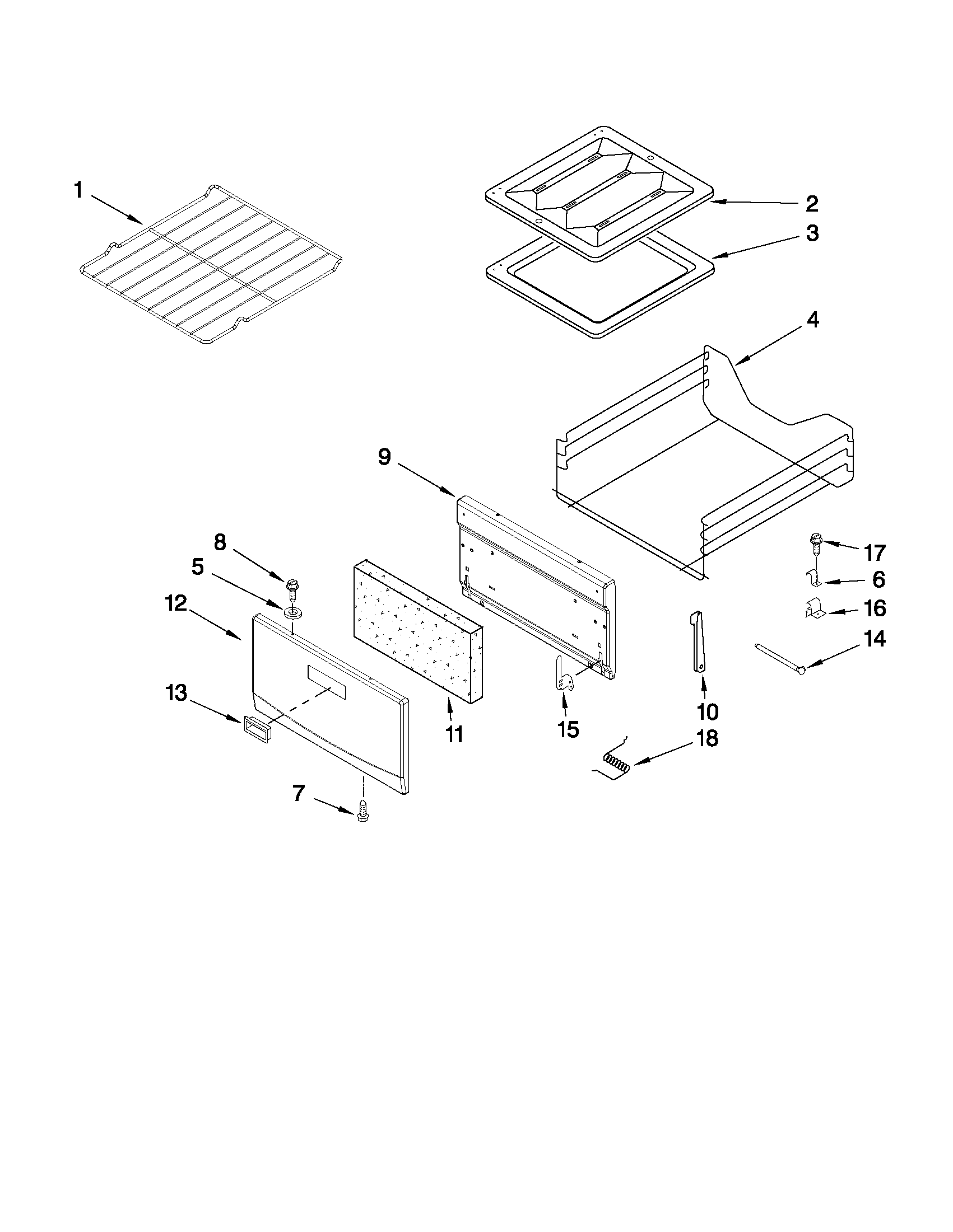 Amana AGG222VDW1 oven & broiler parts diagram