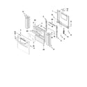 Amana AGG222VDB1 oven door and drawer parts diagram