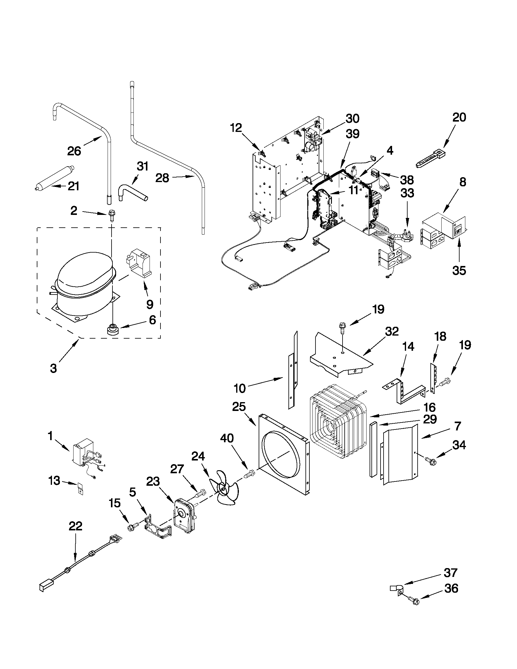 Jenn-Air JS42NXFXDW02 upper unit parts diagram