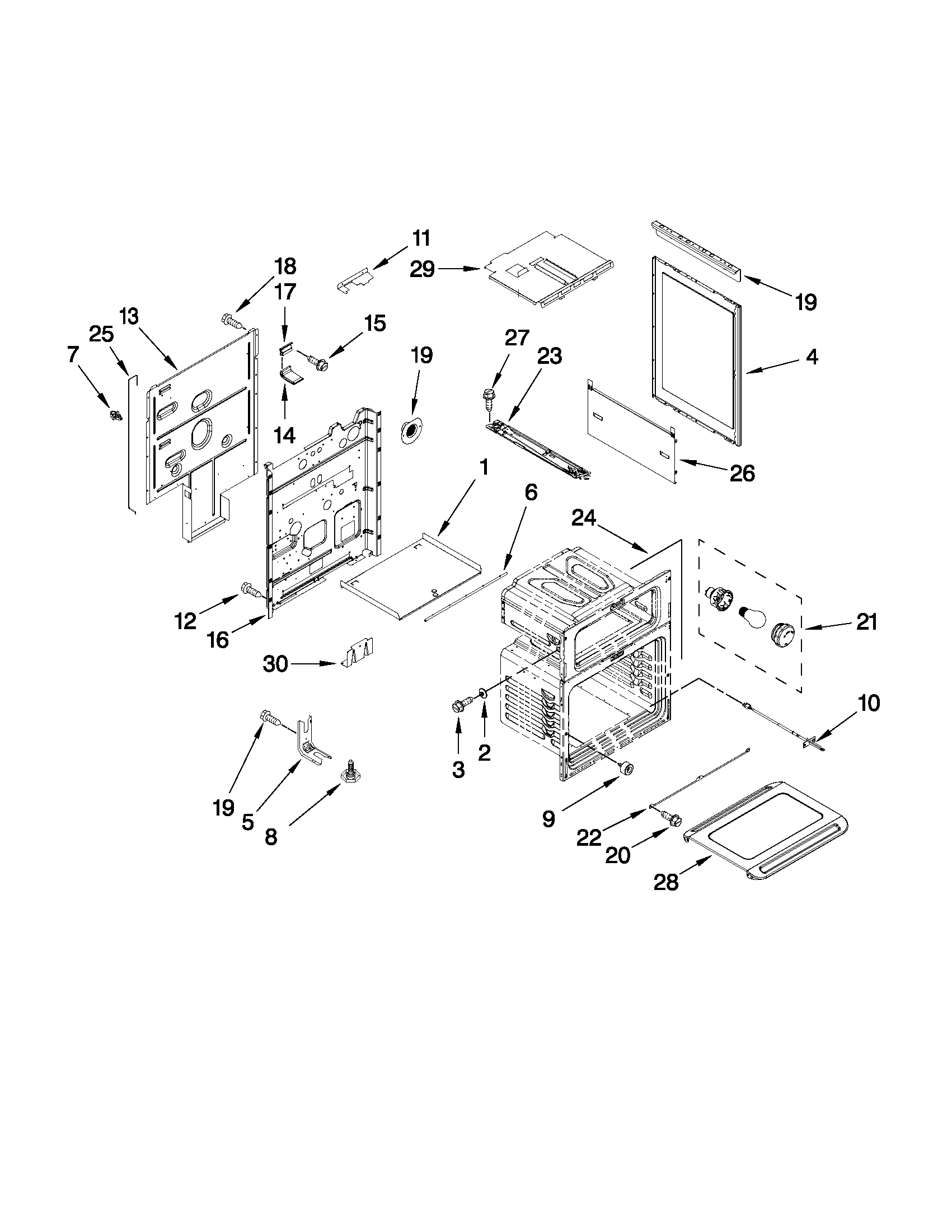 Maytag MGT8775XS02 chassis parts diagram
