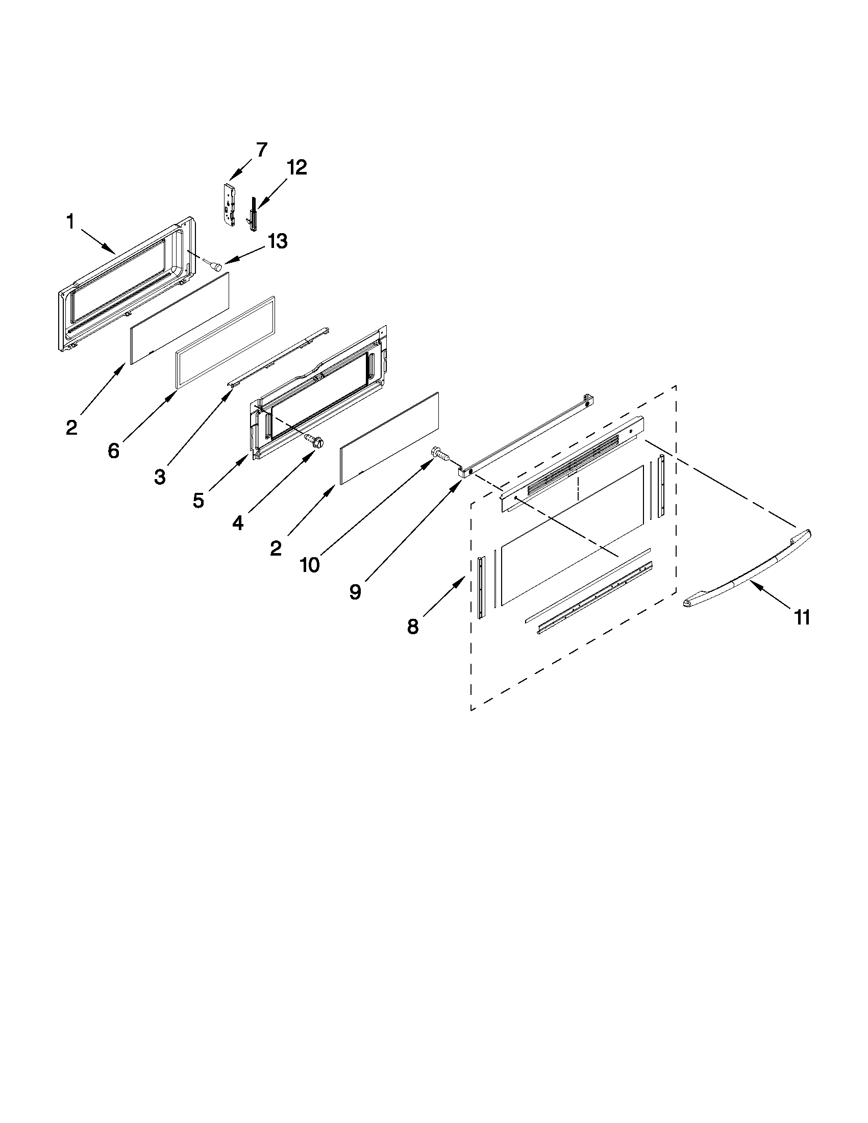 Maytag MGT8775XS02 upper door parts diagram