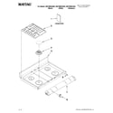 Maytag MGT8655XW02 cooktop parts diagram