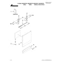 Amana ADB1400PYS1 door and panel parts diagram