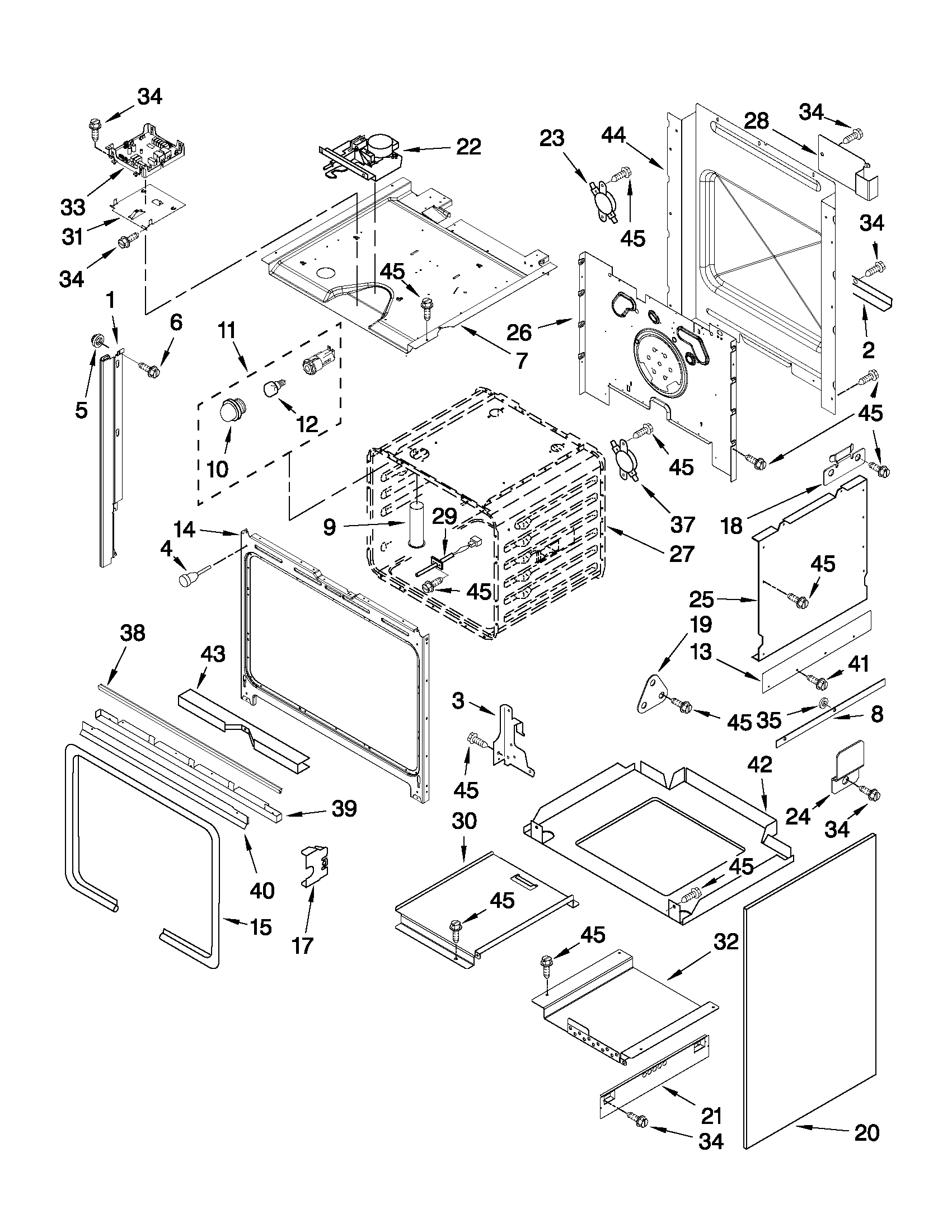 KitchenAid KGRS807XSP01 oven parts diagram