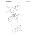 Whirlpool BLB14BRANA0 door and panel parts diagram