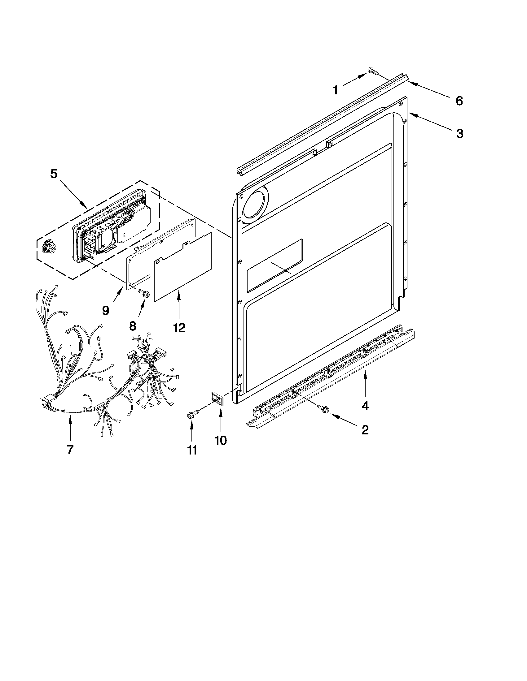 Whirlpool BLB14BRANA0 inner door parts diagram