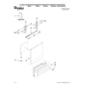 Whirlpool WDF510PAYW6 door and panel parts diagram