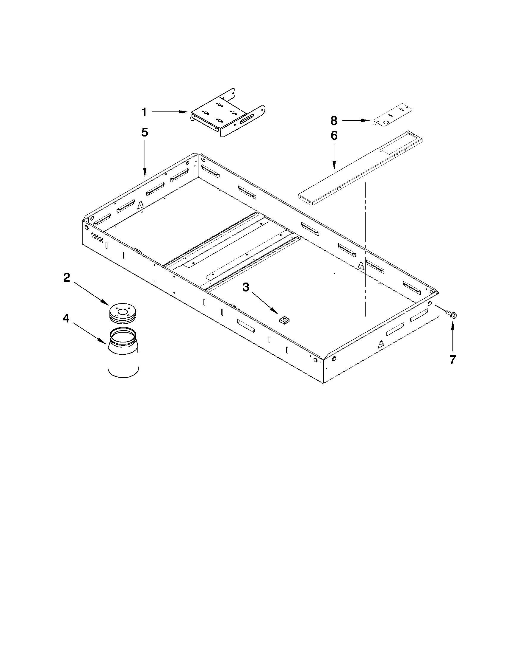 Jenn-Air JED8345ADB14 burner box assembly diagram