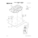 Jenn-Air JGC9430BDB14 cooktop, burner and grate parts diagram