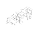 Jenn-Air JMW3430WS01 oven door parts diagram