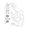 Jenn-Air JMW3430WS01 top support and turntable parts diagram