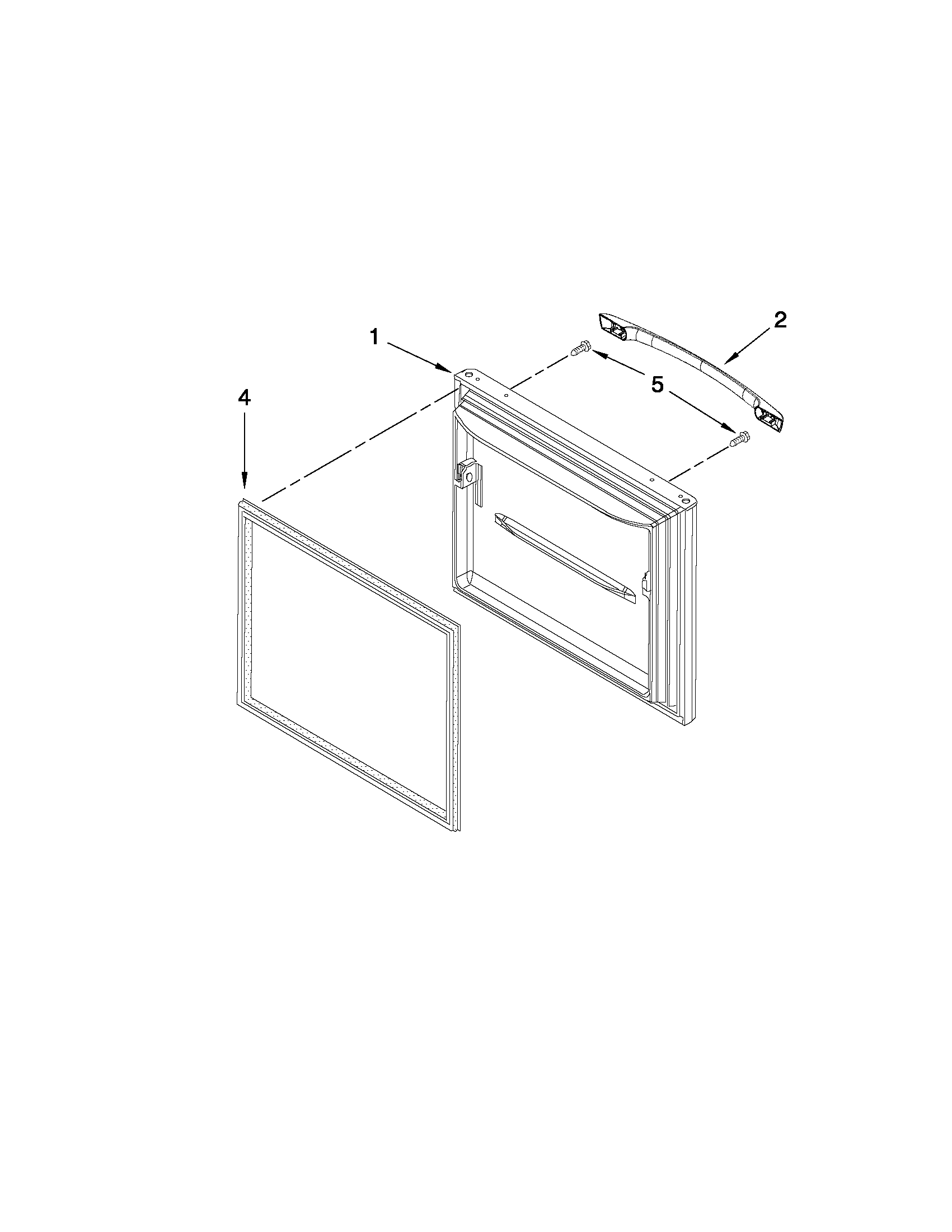 Amana ABB1924WEB2 freezer door parts diagram