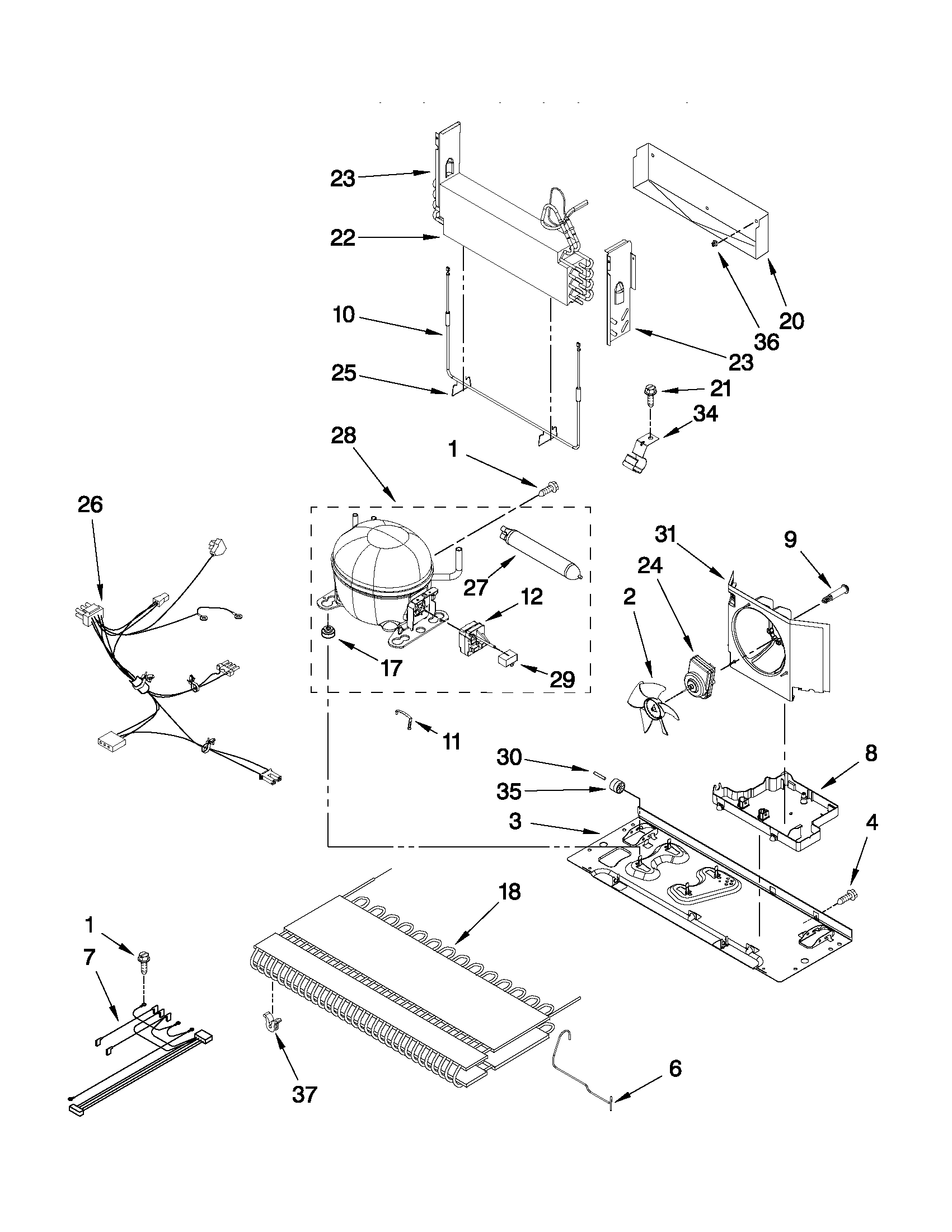 Amana ABB1924WEB2 unit parts diagram