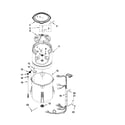 Maytag MVWX500XL2 basket and tub parts diagram