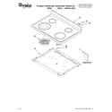 Whirlpool YWFE361LVB0 cooktop parts diagram
