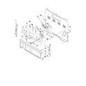 Whirlpool YWFE361LVB0 control panel parts diagram