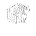 Whirlpool YWFE361LVB0 door parts diagram