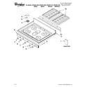 Whirlpool GFG461LVT2 cooktop parts diagram