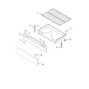 Whirlpool GFG461LVT2 drawer & broiler parts diagram