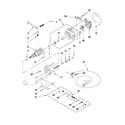 KitchenAid 5KSM156EFP4 motor and control parts diagram