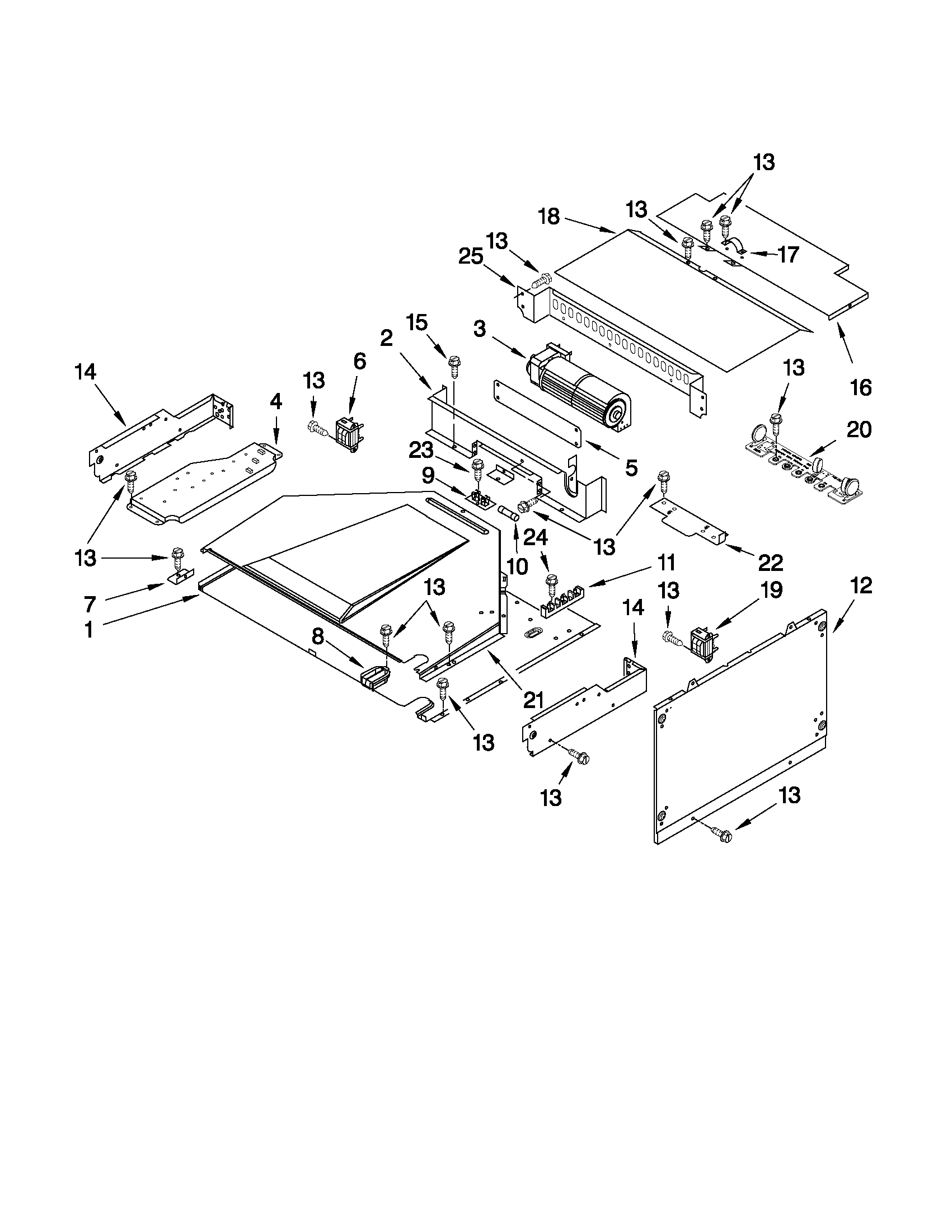 Maytag MMW7530WDB01 top venting parts diagram
