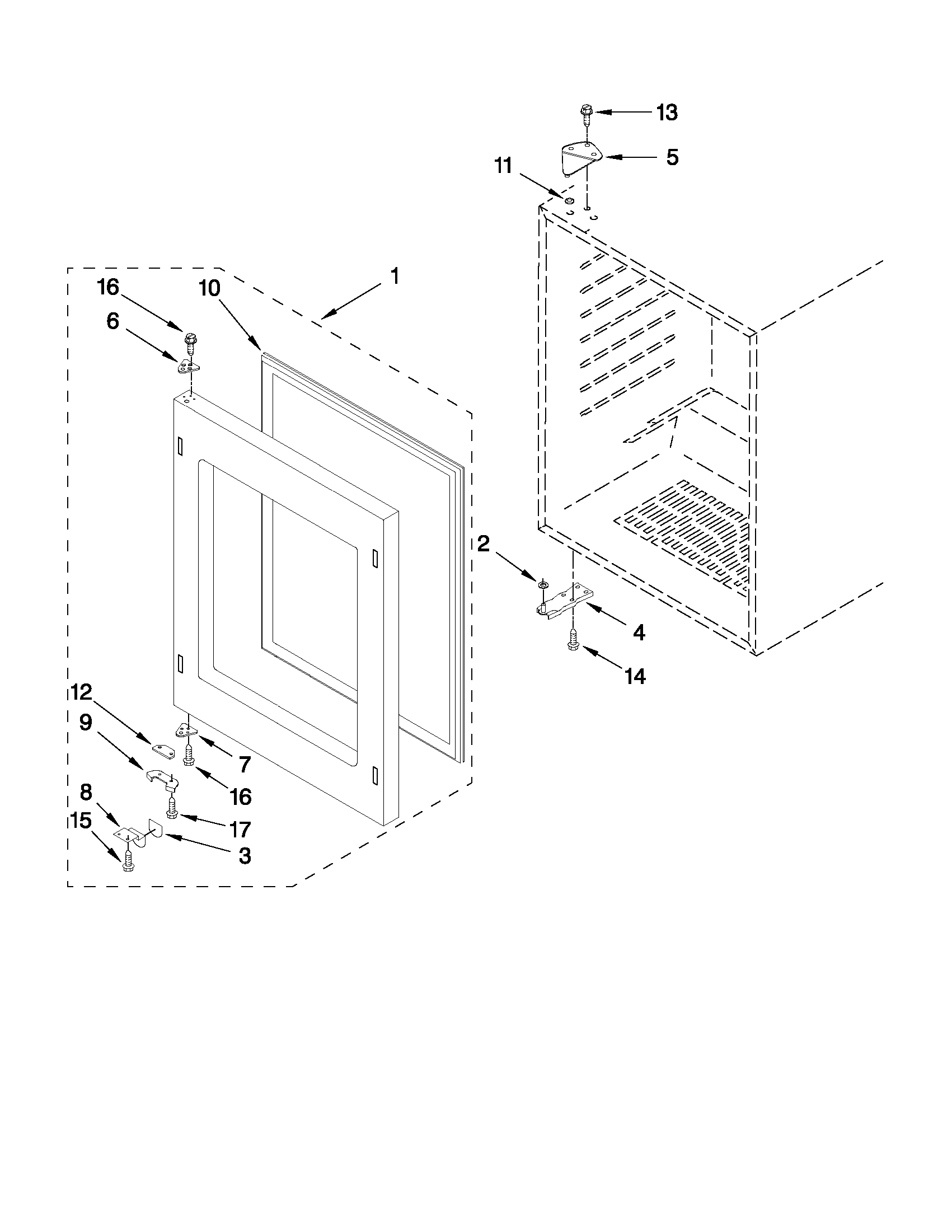 Jenn-Air JUW248LBCX23 door parts diagram