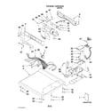 Whirlpool CEW9100VQ0 top and console parts diagram