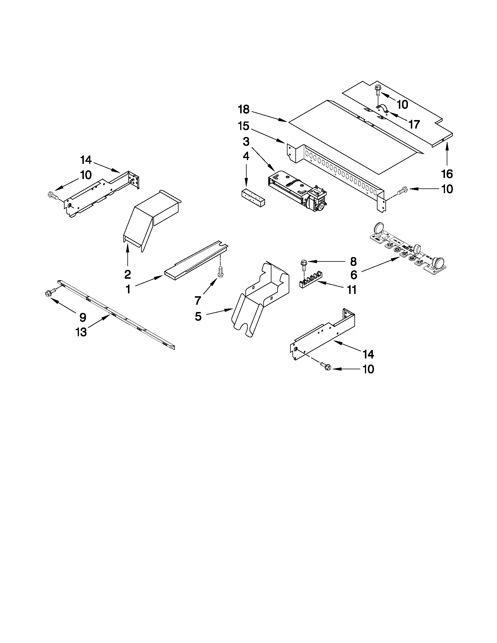 Whirlpool RBS305PVQ00 top venting parts diagram