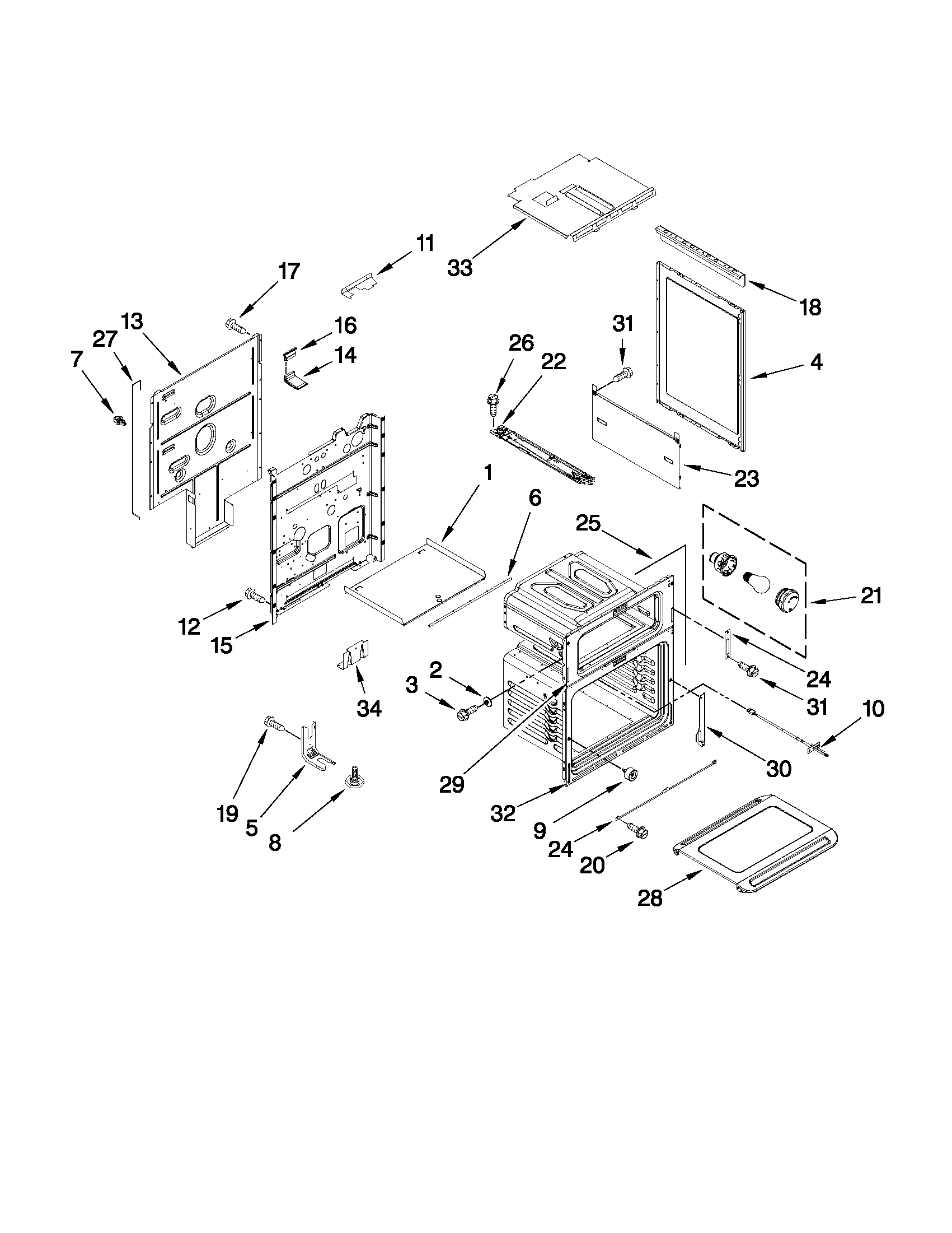 KitchenAid KGRS505XSS02 chassis parts diagram